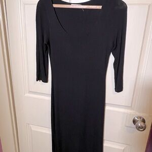 WASABI & MINT- Long Sleeve Black Dress